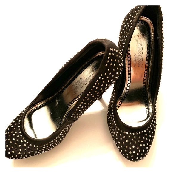 DbDk Shoes - DbDK Fashion Shoes Size 9 Black with Rhinestones